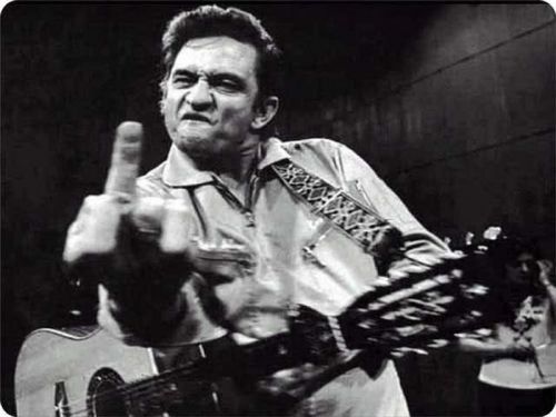 New Funny Johnny Cash Middle Finger Mouse Pad Mats Mousepad Hot Gift