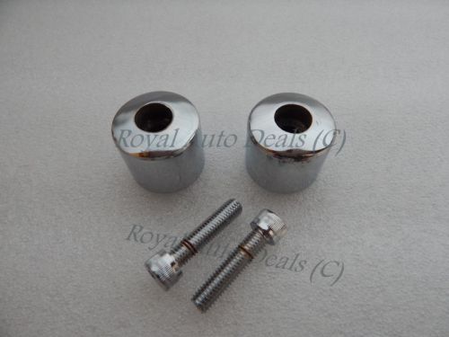 ROYAL ENFIELD NEW CHROMED HANDLE BAR END WEIGHTS BRAND NEW