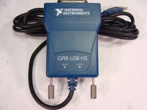 Nice national instruments ni gpib-usb-hs ieee 488 interface adapter controller! for sale