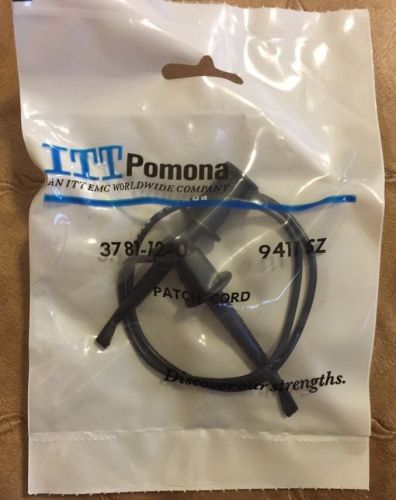 ITT Pomona 3781-12-0 Patch Cord  9411 SZ Black
