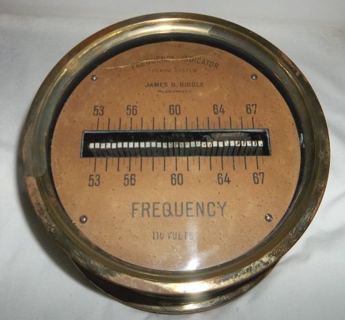 James G. Biddle Frahm System Frequency Indicator