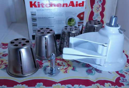 KitchenAid rvsa SLICER AND SHREDDER Stand Mixer attachments set NEW