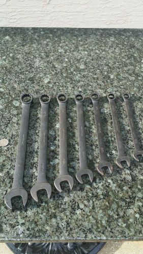Snap on combination wrenches