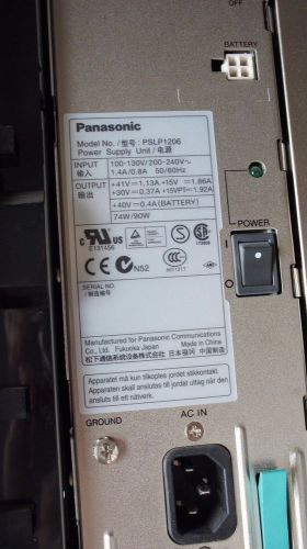 Panasonic KX-TDA0108 PSU-S model: PSLP1206
