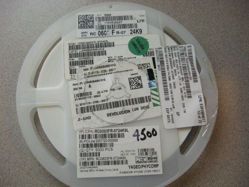 Reel of PCB Components MFG No: RC0603FR-0724K9L Qty on Reel: 4500