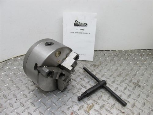 NEW GIBRALTAR PRODUCTS 3 JAW 6-1/4&#034; DIAMETER SELF CENTERING LATHE CHUCK 93220747