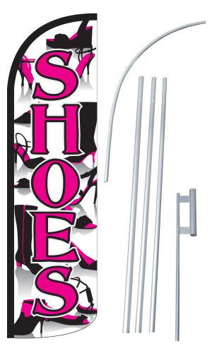 Shoes Extra Wide Windless Swooper Flag Jumbo Banner Pole /Spike