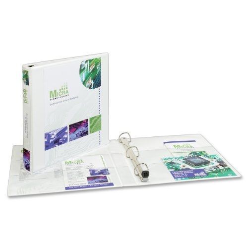 Avery Extra-Wide Ezd Reference View Binder, 1 Inch Rings, White, 1 Binder