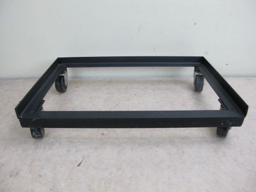 Metal 4-wheel cabinet dolly cart - plastic casters - 17&#034;x11&#034; for sale
