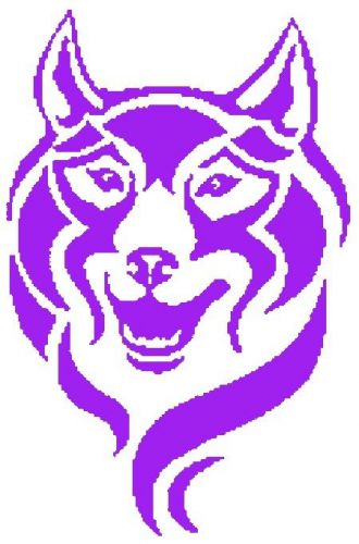 30 Custom Purple Wolf Personalized Address Labels