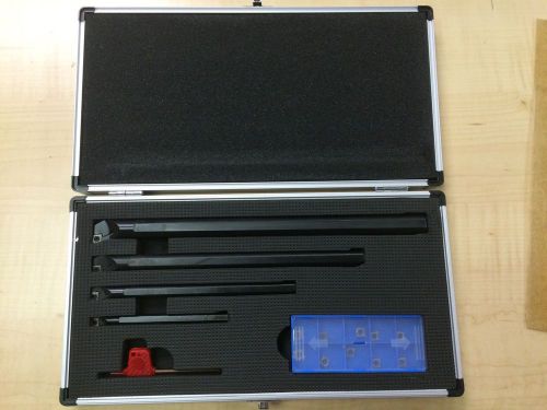 Sclcr indexable boring bar set coolant thru 4 bars, 14 ccmt inserts for sale