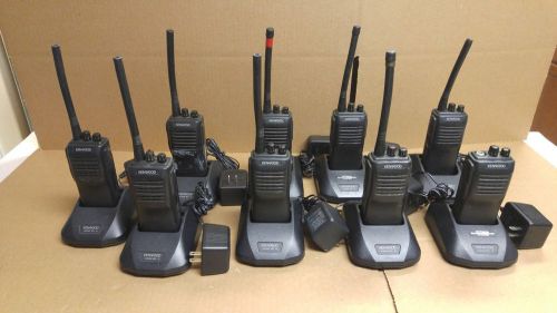 Lot 9 Kenwood TK-260 Portable VHF Radios w/ Chargers