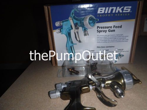 Binks trophy series lvmp pressure feed spray gun 2465-lv1 for sale