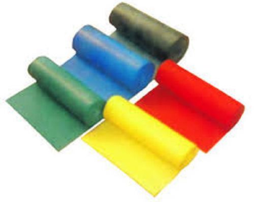 EXERCISE BAND RESISTANCE COLOR - GREEN - MEDIUM, 50 YD/45.7 M, NONE LATEX