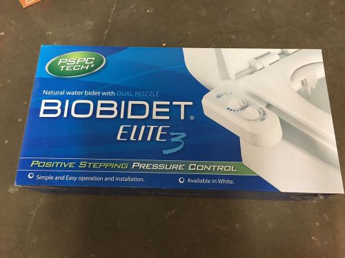 Biobidet Elite 3,Natural Bridget With Dual Nozzle,Built In Check Valve, NEW