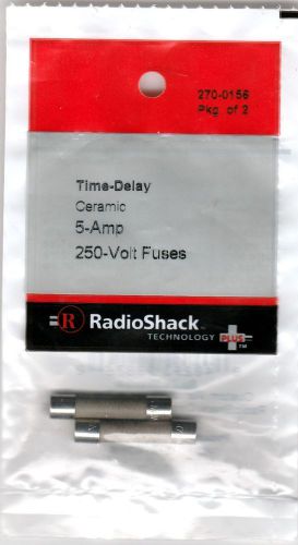 RadioShack 5-AMP 250-Volt Time-Delay Ceramic1 1/4 X 1/4&#034; MDA  Fuses 270-0156