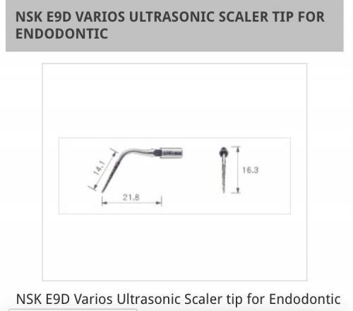 NSK Varios E9D Ultrasonic Piezoelectric Endodontic Diamond Tip
