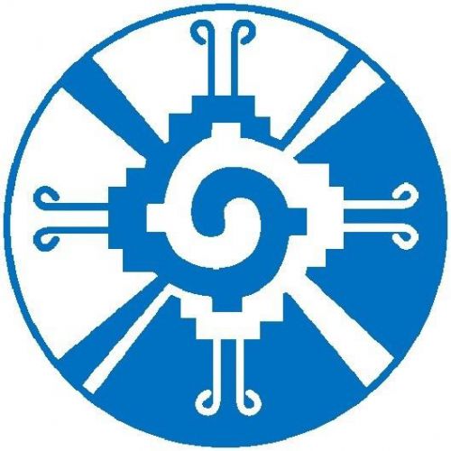 30 Custom Blue Hunab Ku Symbol Personalized Address Labels