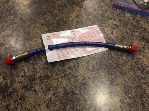 Airless paint spray hose 3300 psi 1/4&#034;x15&#034; repair hose for sale