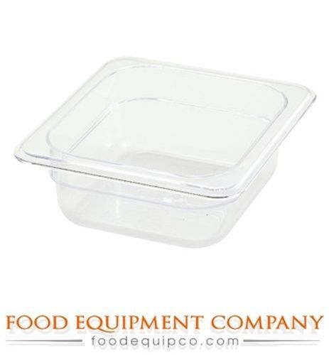 Winco SP7602 Poly-Ware™ Food Pan, 1/6 size, 2.5&#034; deep - Case of 36