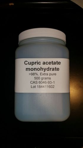 Cupric Acetate monohydrate , &gt;98%, Extra pure, 500 gm