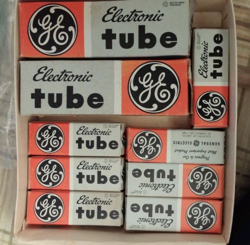 Vintage GE Electronic Tubes, (2) 6L6GC (3) 12AX7A/7025 (4) 6FQ7/6CG7 MIB Unused
