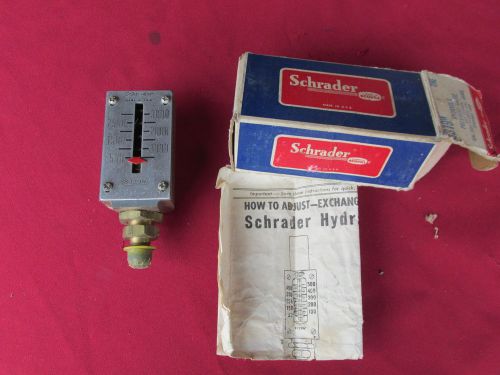 Hydraulic Pressure Gauge Vintage Schrader 8319 W   NOS New 500 to 3000