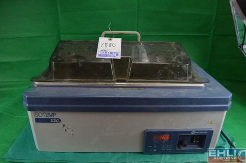 Fisher Scientific IsoTemp 220 Digital Laboratory Water Bath 11x19x6