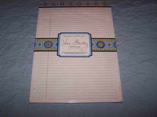 VERA BRADLEY BALI BLUE NOTEPADS FOR CLIPBOARD NWT L@@K