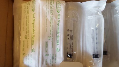 3 cc Latex free Sterile syringe 60pk -AHS