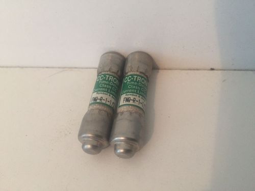 New lot of (2) new bussmann fuses fnq-r-1-1/2 fuses new for sale