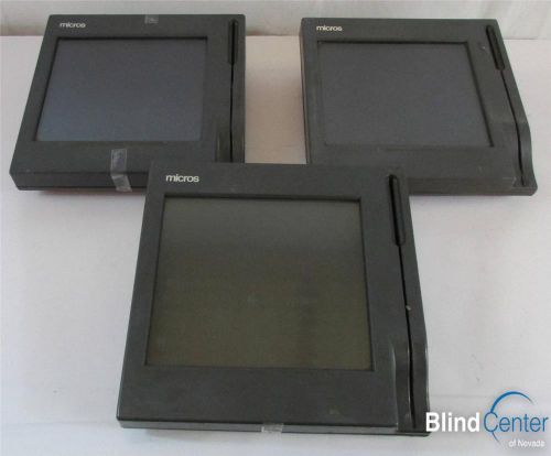 Lot of 3 Micros Workstation 3 Touchscreen Monitors 400412