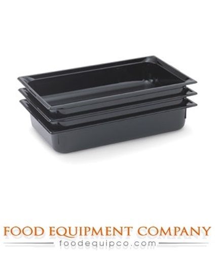Vollrath 8006420 Super Pan® Plastic Pans Low Temperature Black  - Case of 6