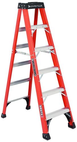 375 pound duty rating fiberglass step ladder 7 feet for sale