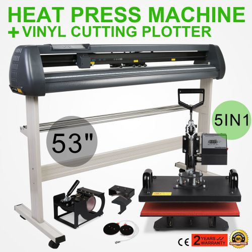 5IN1 PRESS W/ VINYL PLOTTER 3 BLADES CUTTER THICK BOARD WHOLESALE HOT PRODUCT