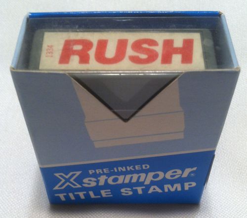Xstamper pre-inked - re-inkable title stamp - rush for sale