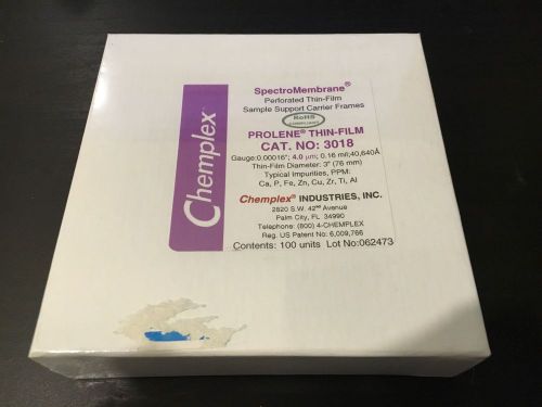 1x New Chemplex SpectroMembrane Prolene Thin film CAT NO 3018