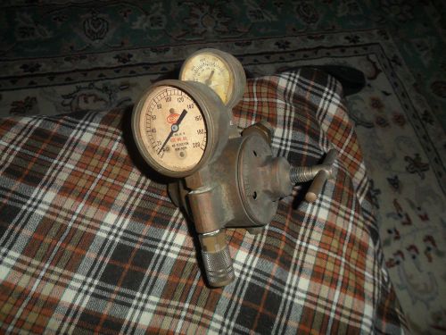 Vintage airco gauges gas oxygen regulator 4 parts &amp; repair ny steampunk art ! for sale