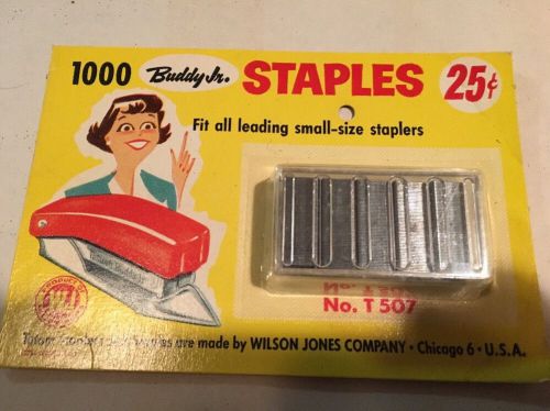 Vintage 1950s Buddy Jr. Sealed Card Display 1000 Staples
