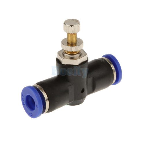 6mm Pneumatic Flow Control Connector Push In Air Hose Tube Adapter 0 to 60°C