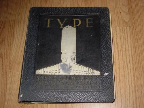 Vintage Bohme &amp; Blinkmann Advertising Typographers Catalog type typography