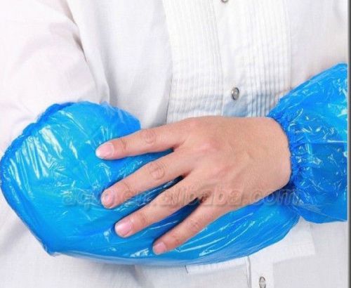 18&#034; impact polypropylene disposable blue sleeves - case of 1000 pairs for sale