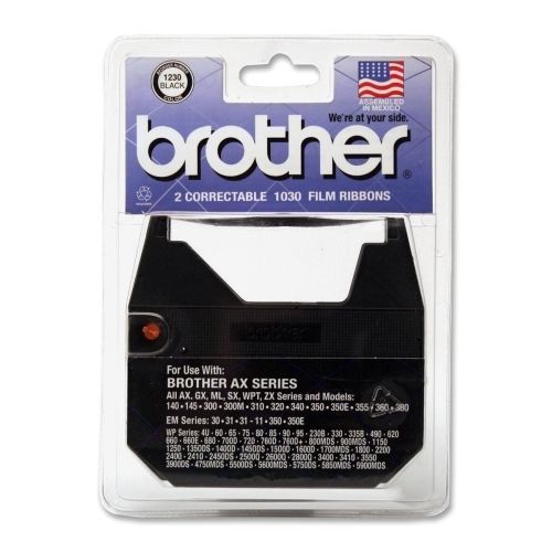 Genuine Brother Black Typewriter Correction Ribbon -Black - 2/Pk - 1230