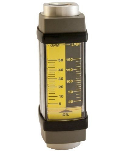 Hedland H601A-010 Flowmeter, Aluminum, For Use With Oil and Petroleum Fluids, 1