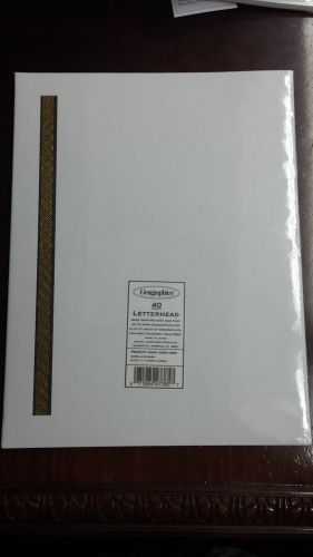 New Geographics 45 Sheets Premium Letterhead paper 81/2&#034; x 11&#034; Heavyweight Paper