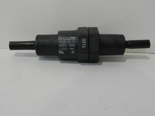 Ferraz shawmut feb-11-11 single in line fuse holder/block 30 amp 600 volt new for sale