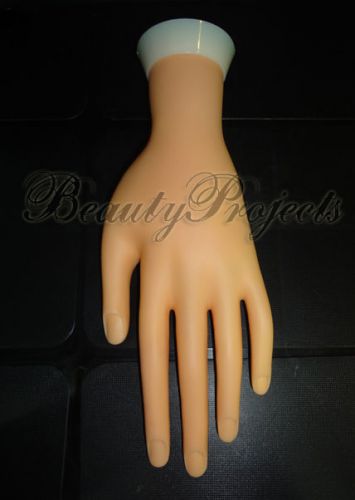 Practice Hand Mannequin with Stand Left Side Bendable Fingers Soft Light Weight