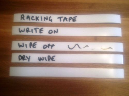 Easy wipe magnetic racking tape, 5 x 50mm x 300mm long strips