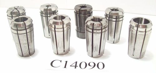TG75 8 PC COLLET SET COMMON SIZES BETWEEN 1/8&#034; - 3/4&#034; KENNAMETAL TG 75 C14090