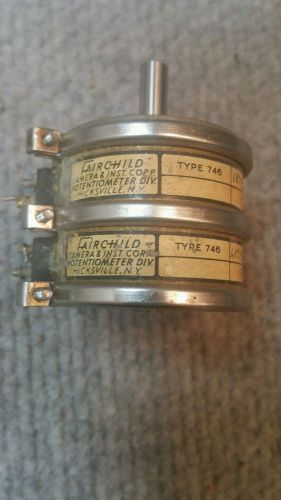 FAIRCHILD  1K OHM   PRECISION POTENTIOMETER CONTINUOUS ROTATION